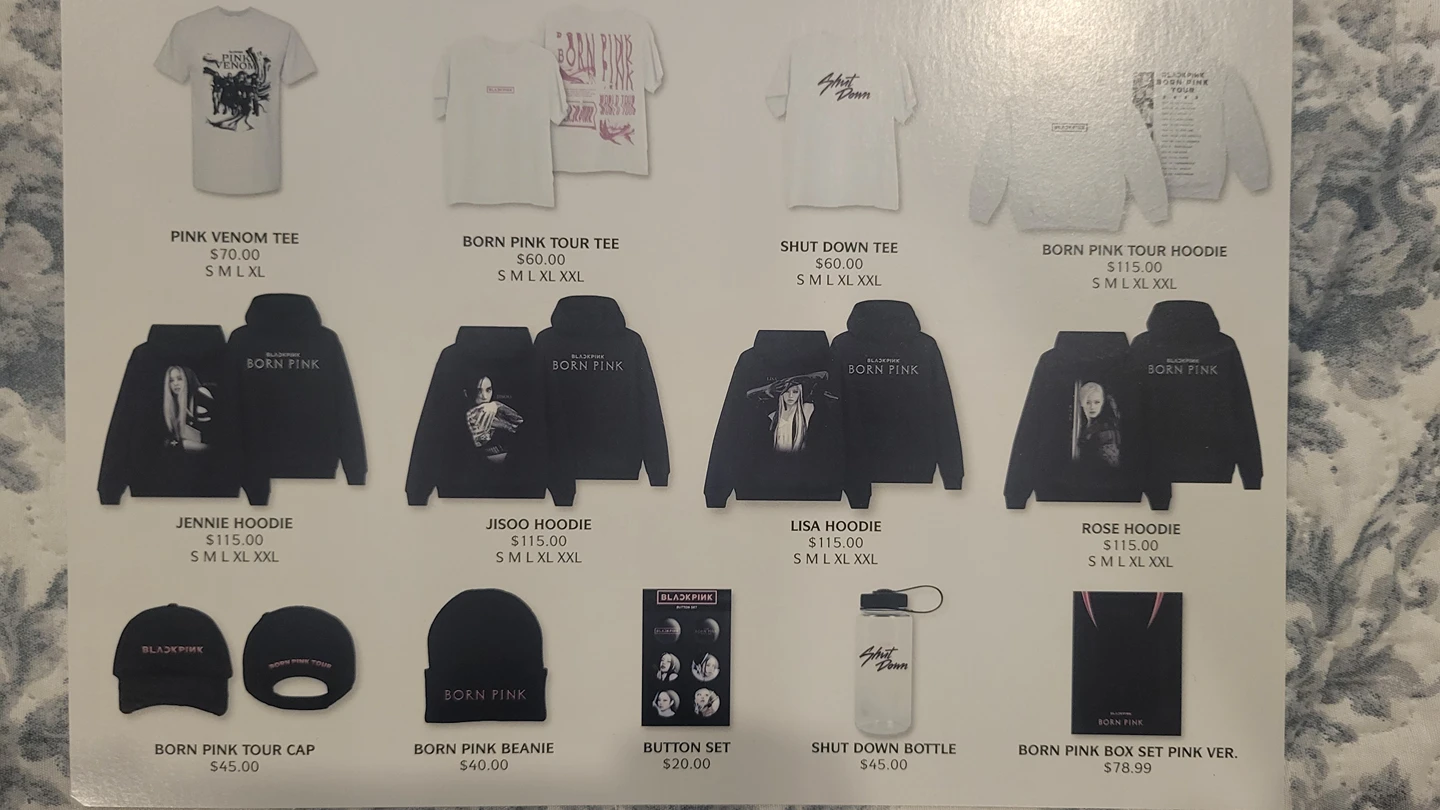 unisex blackpink hoodie world tour born pink - photo 3