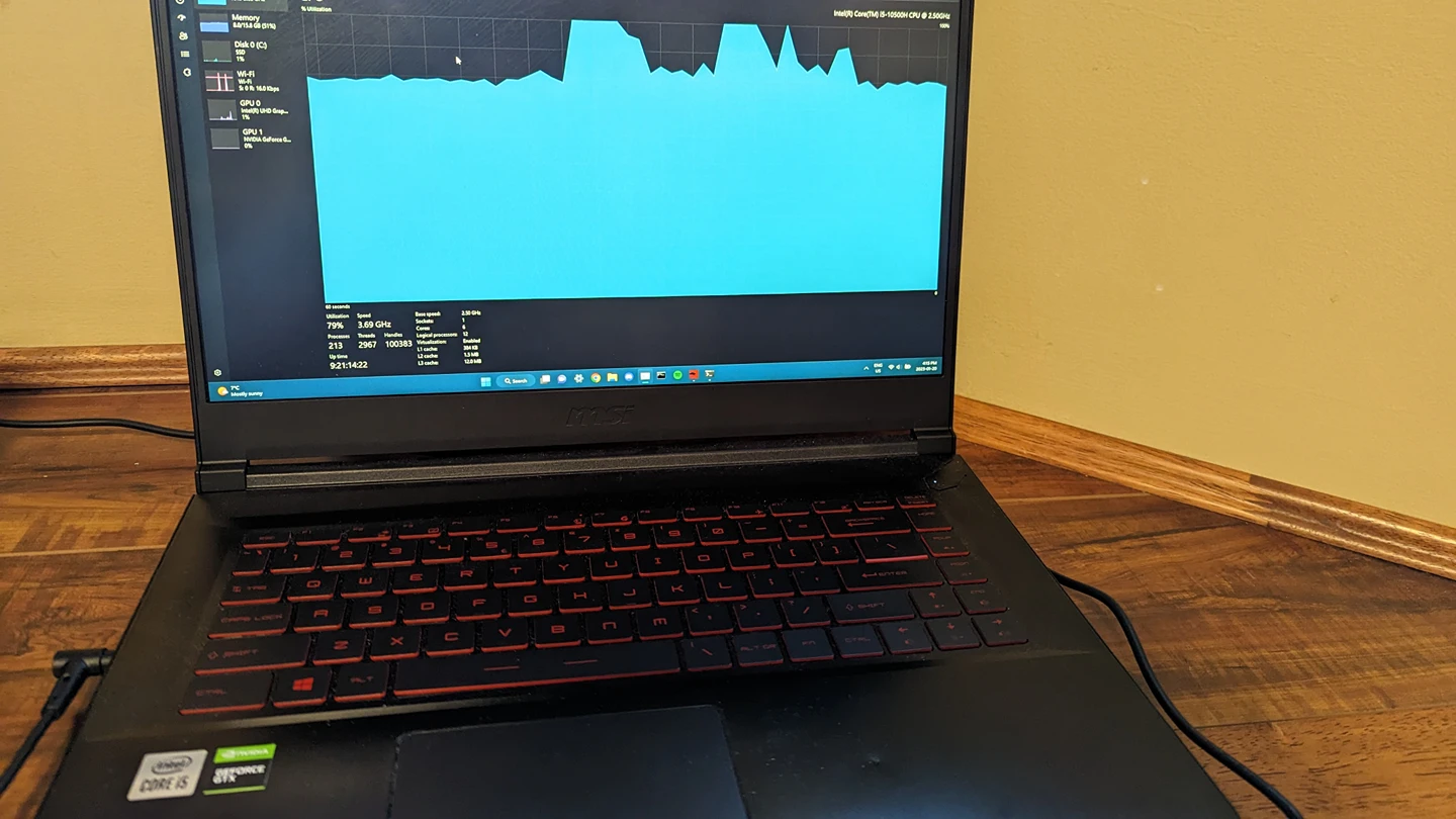 MSI GF 63 Thin Gaming laptop thumbnail