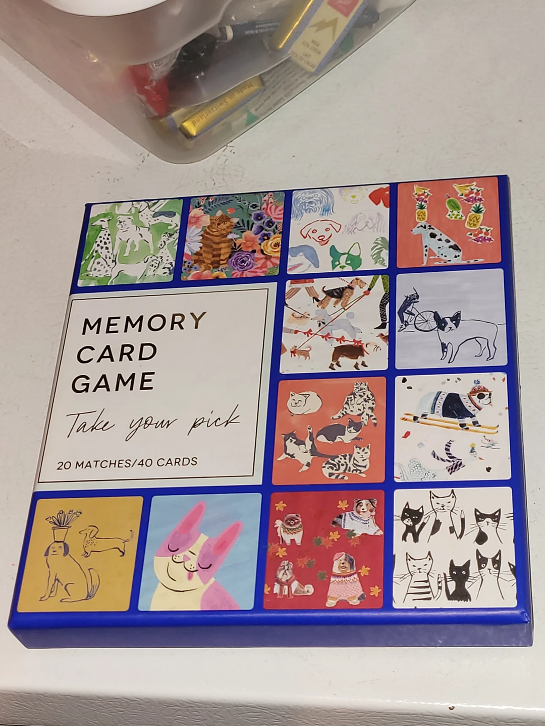 anthropologie pets memory game 40 pairs brand new