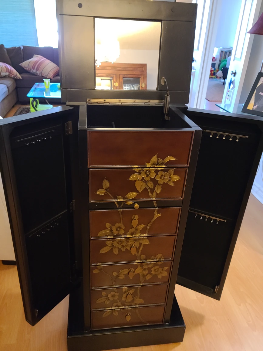 Floor standing,  jewelry box floral pattern - photo 2