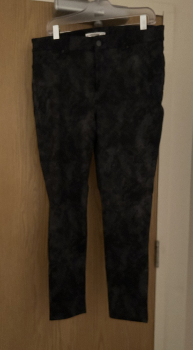 5 pocket printed pants