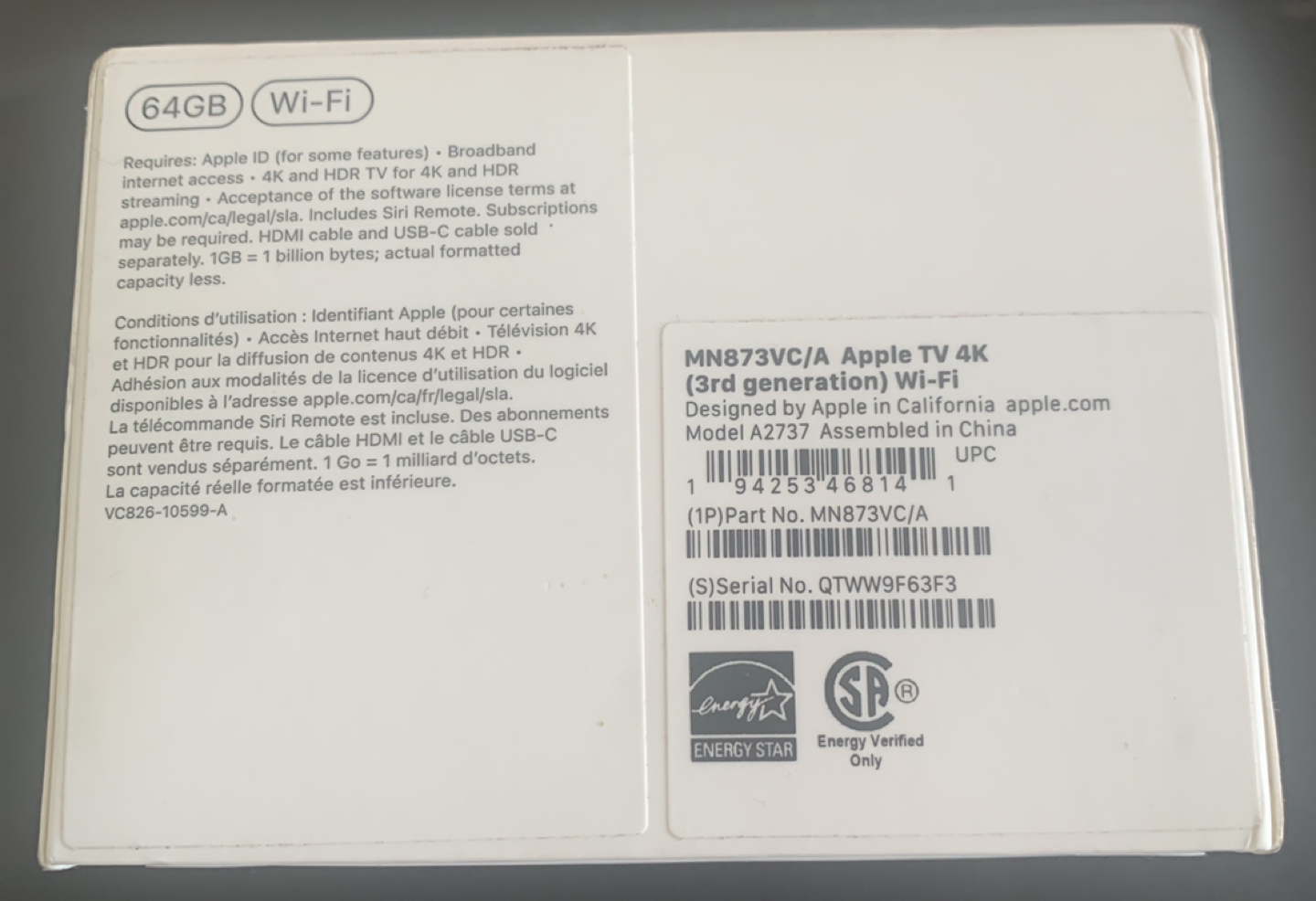 Original Brand New Sealed in the box      Apple TV 4K - photo 3