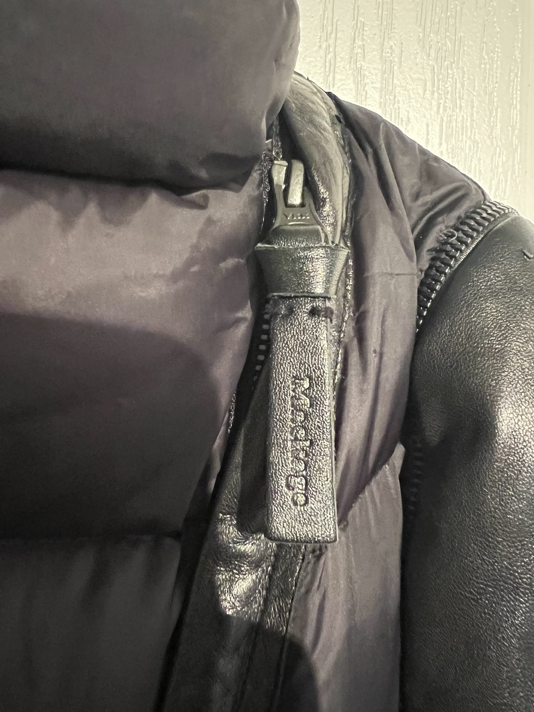 Mackage convertible down jacket with leather trim - photo 4