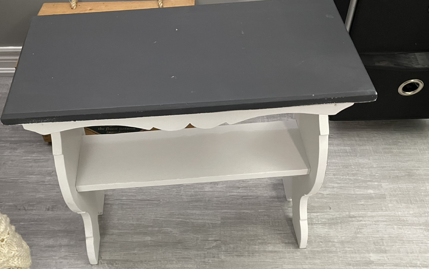 Vintage refinished side table