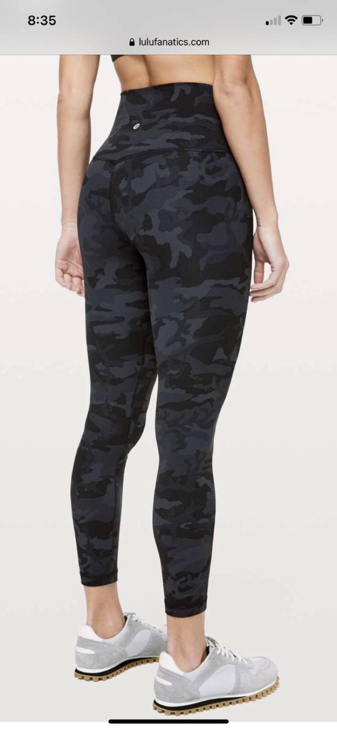Lululemon align black camo size 4 thumbnail