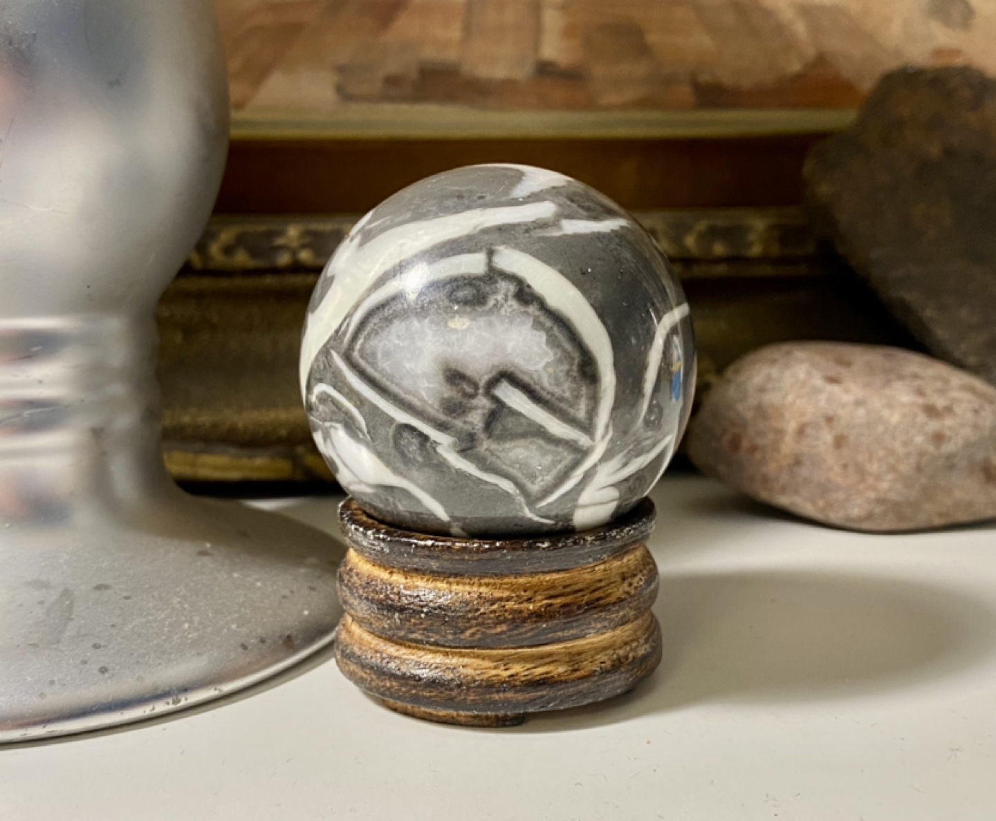 HUGE Jasper Orb very heavy in Perfect condition thumbnail