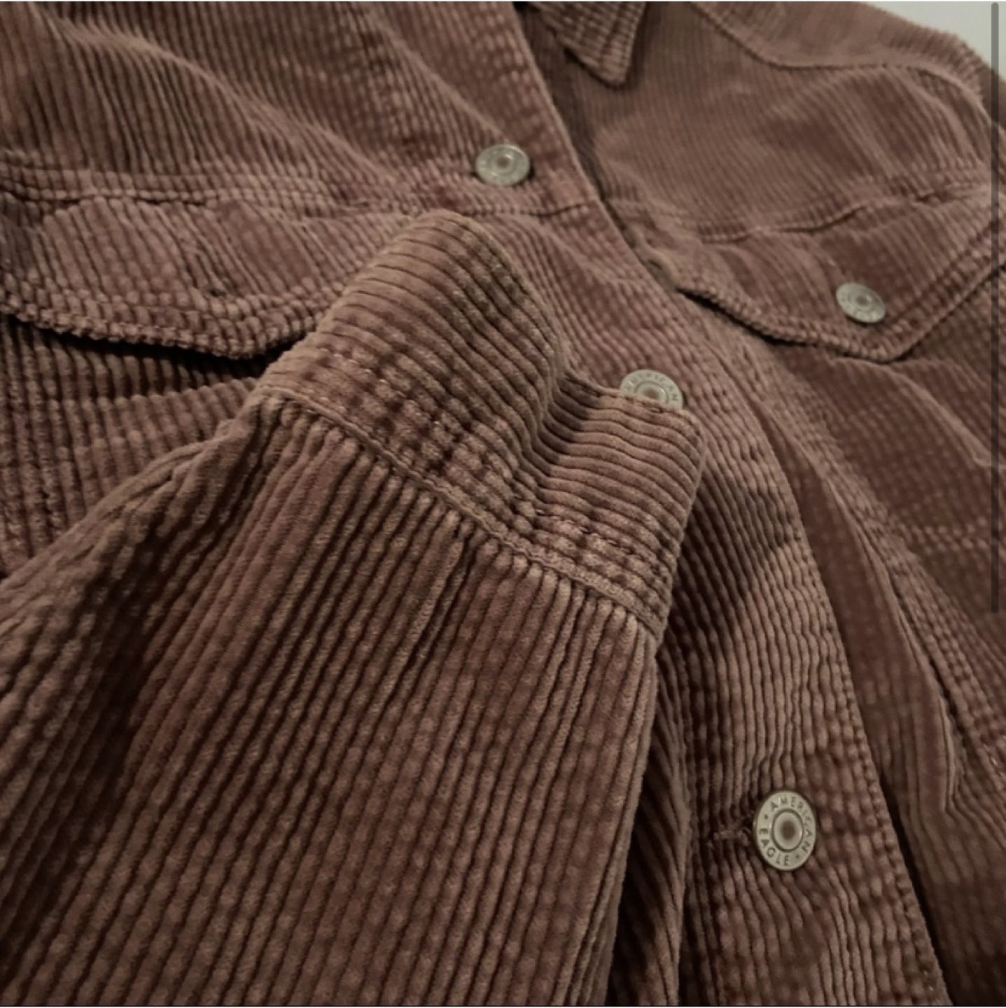 mauve corduroy jacket american eagle image indicator(2)