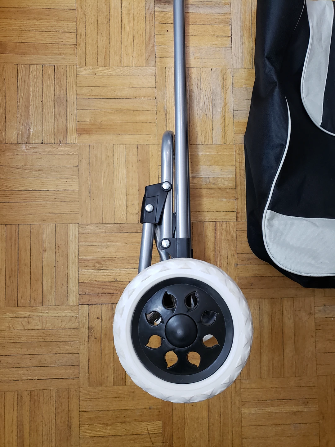 Foldable Shopping Trolley with Wheels with Large Removable Bag - photo 3