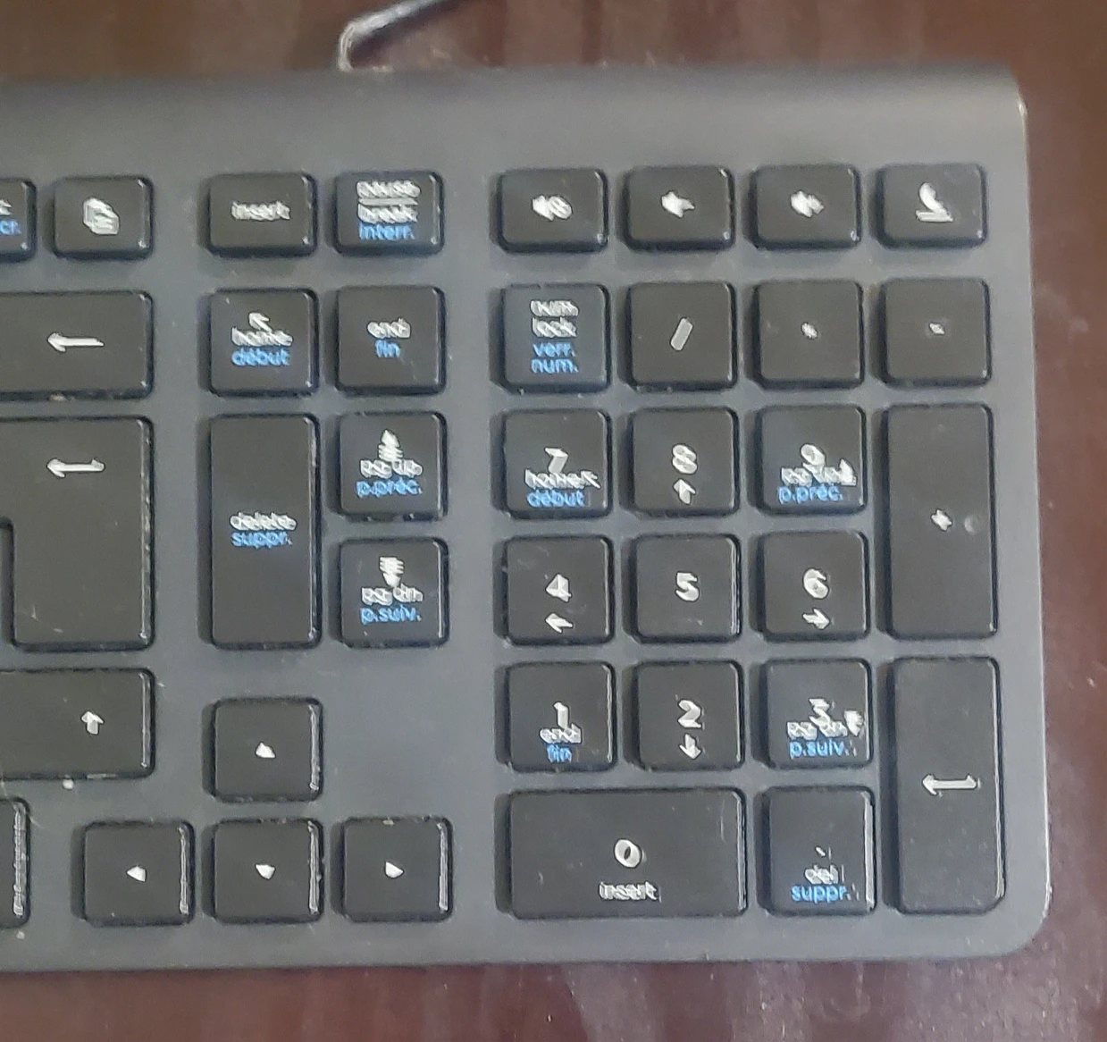 HP Keyboard with numeric pad and mouse image indicator(2)
