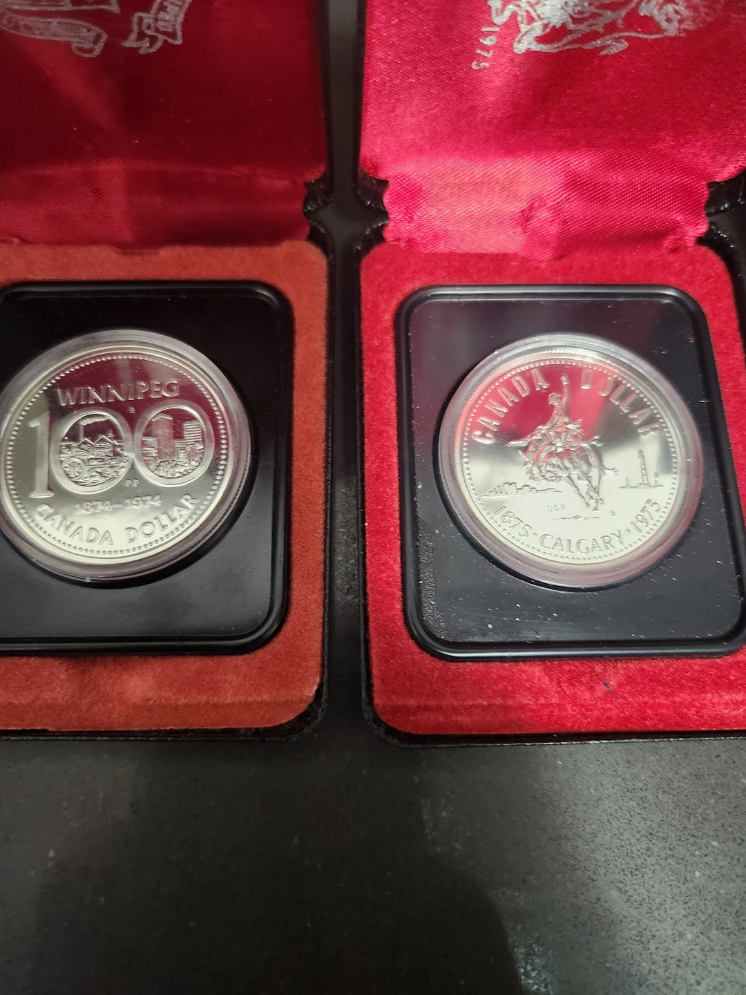 1974,1975,1983,1986 Canadian Silver Dollars (Mint) - photo 3