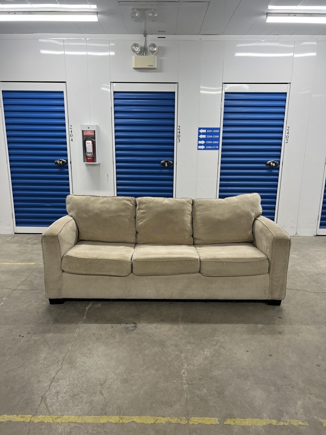 Modern Beige Couch / Sofa - FREE DELIVERY!