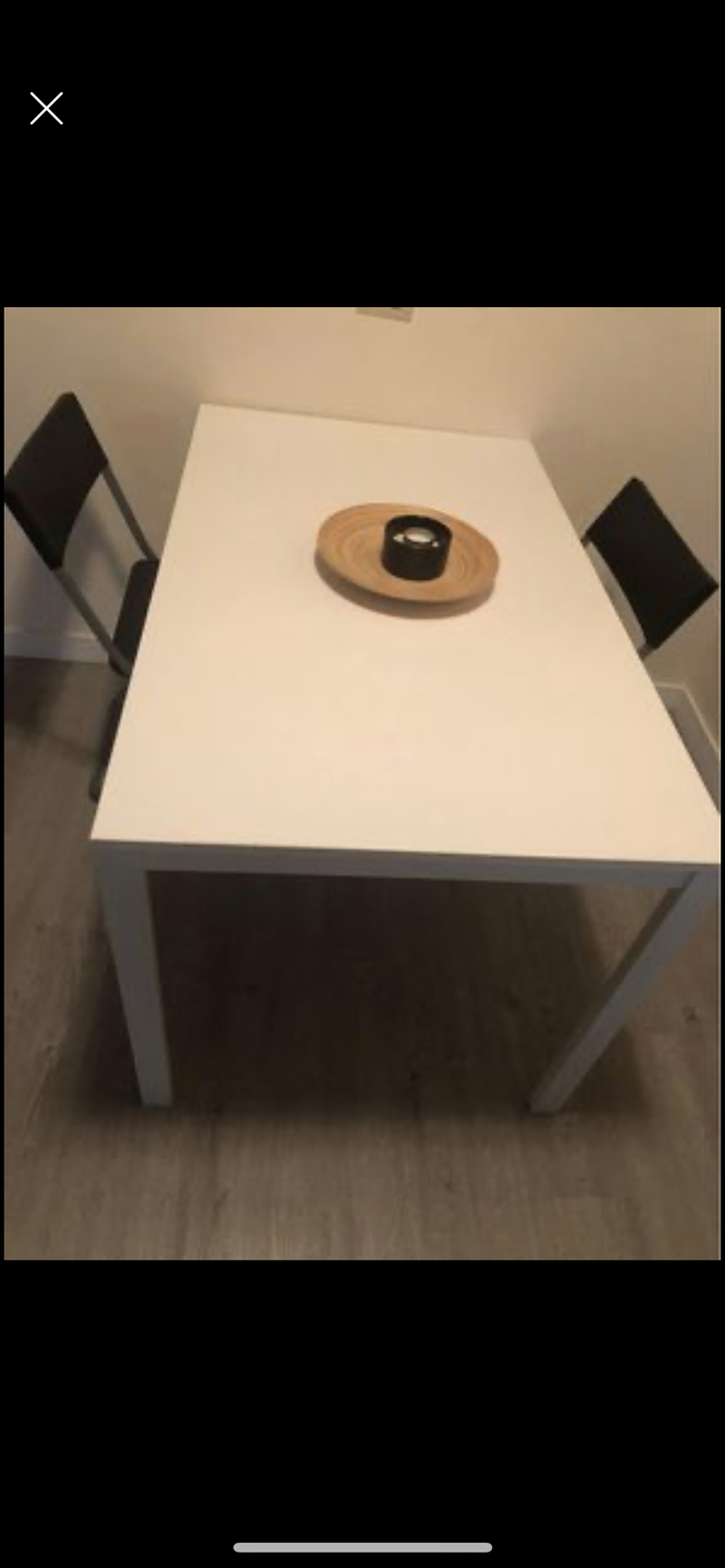 Table +4 chairs black