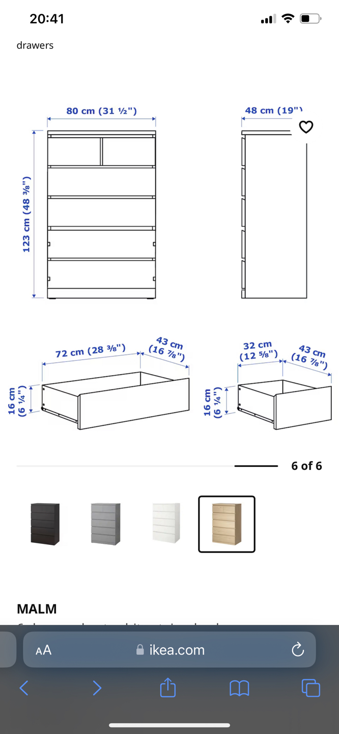 IKEA MALM dresser - photo 2