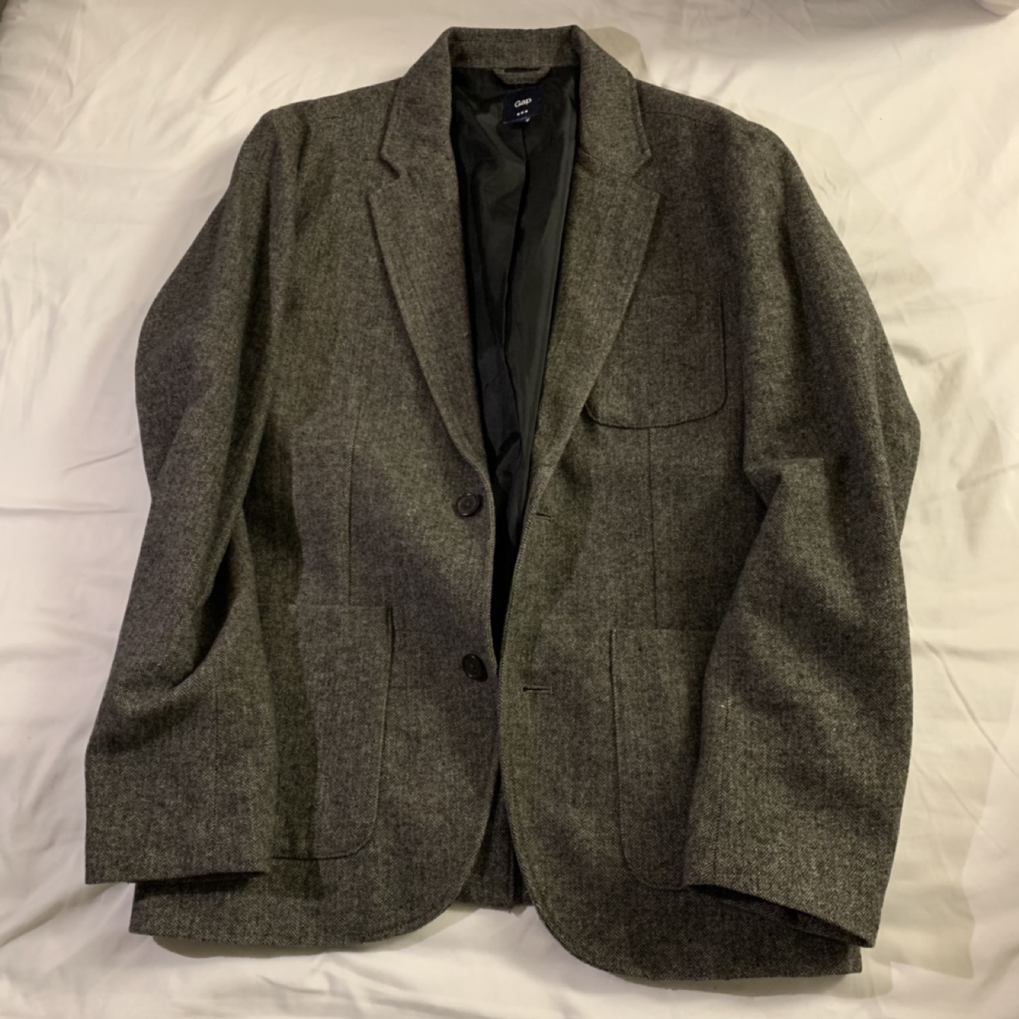 Gap Men herringbone blazer jacket thumbnail