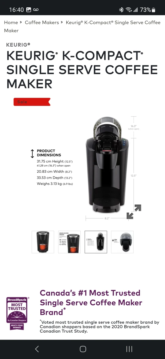 KEURIG® K-COMPACT® SINGLE SERVE COFFEE MAKER image indicator(3)