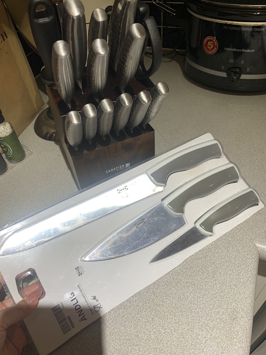 IKEA 3-piece knife set  Pick Up only - photo 2