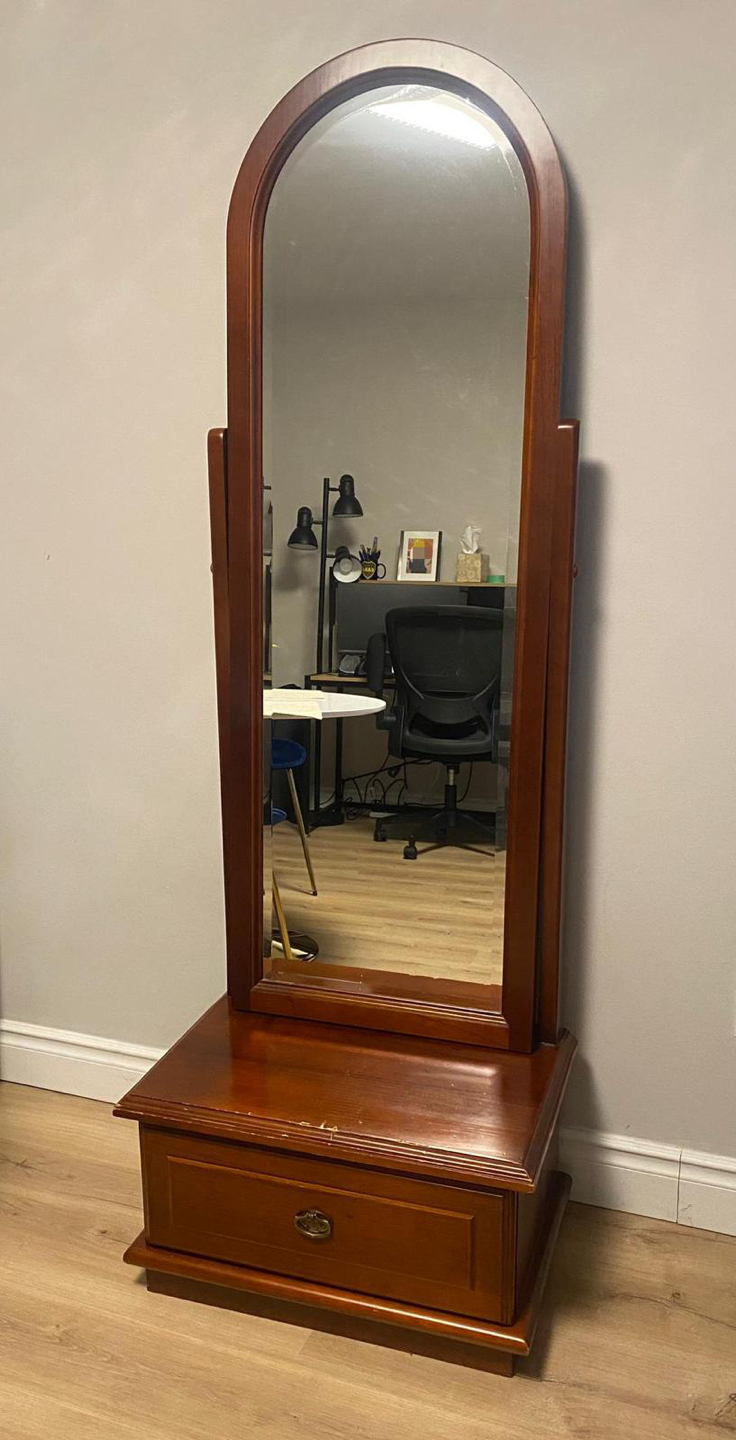 Imported Tara wood cabinet with mirror