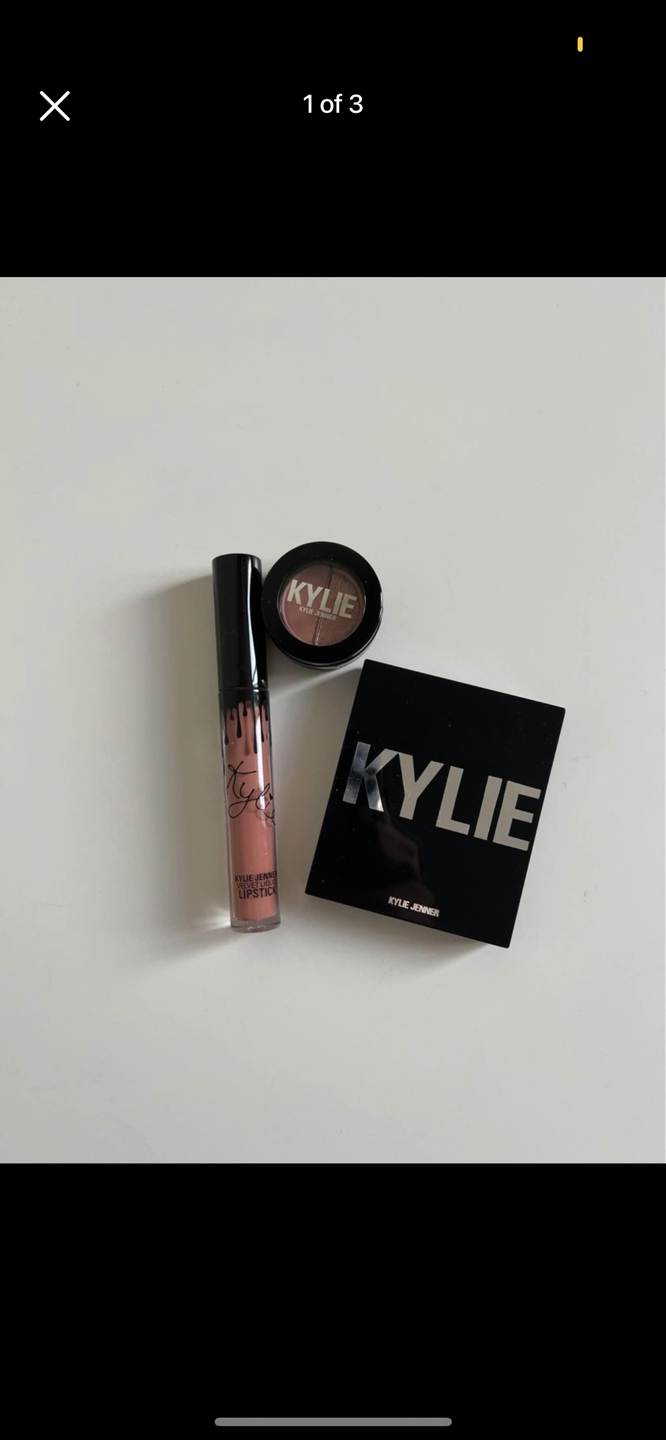 Kylie cosmetic velvet liquid lipstick & highlighter