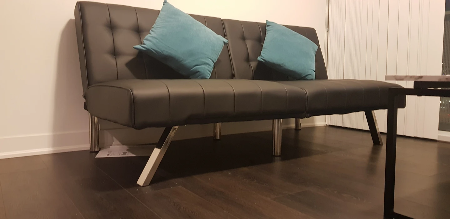 DHP Emily Convertible Futon Black. Brand New.