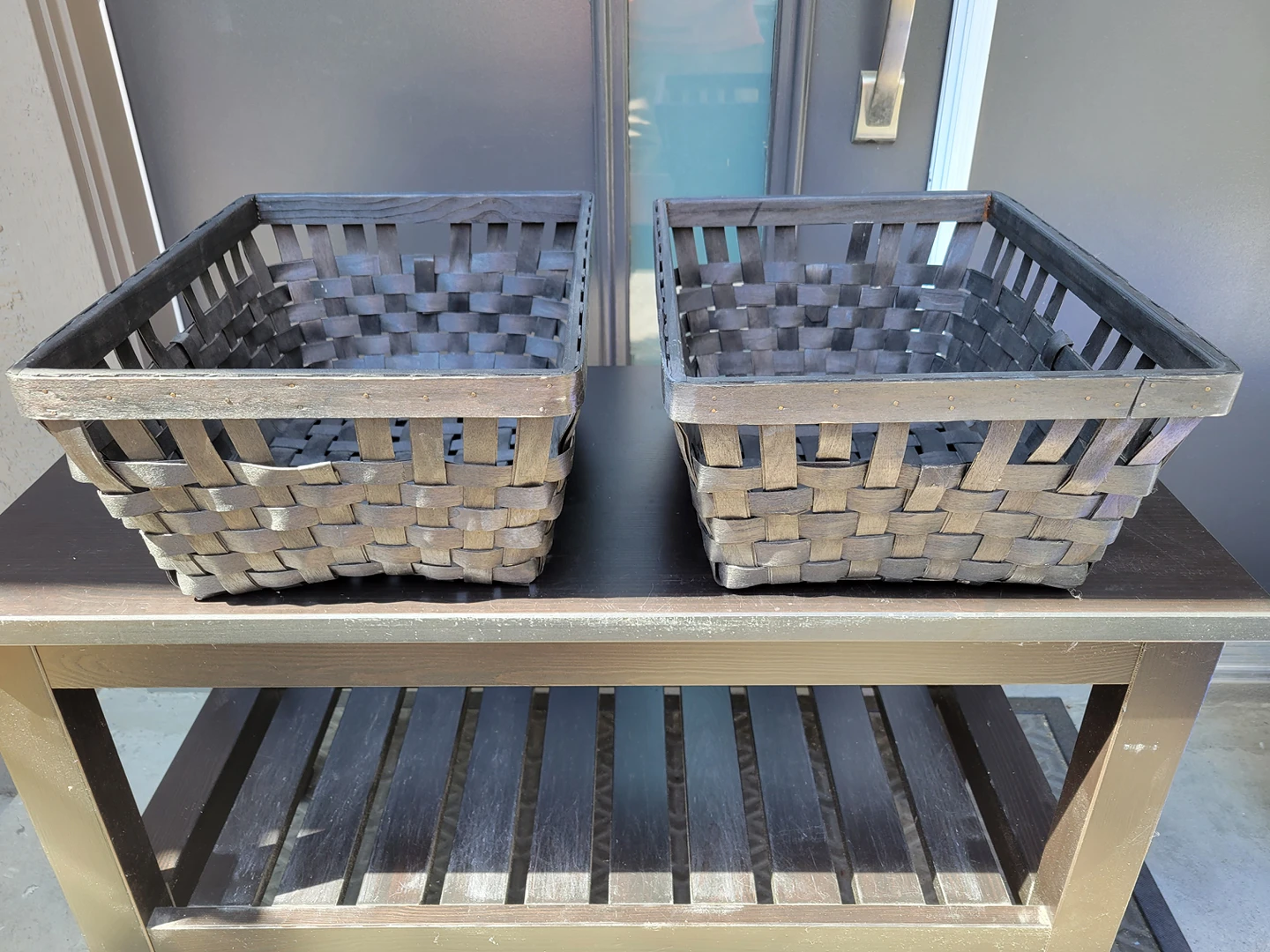 Discontinued Black Ikea Knarra Baskets - photo 2