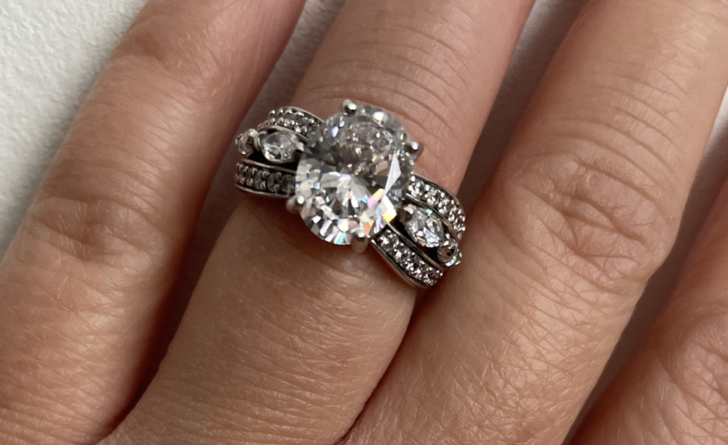 Infinite Splendor Ring - Diamonisse, centre stone - 2+carats