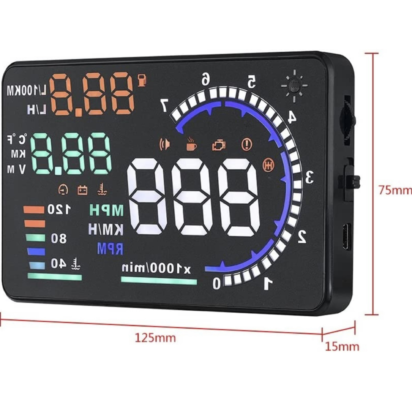 New  windshield reflective screen image indicator(4)