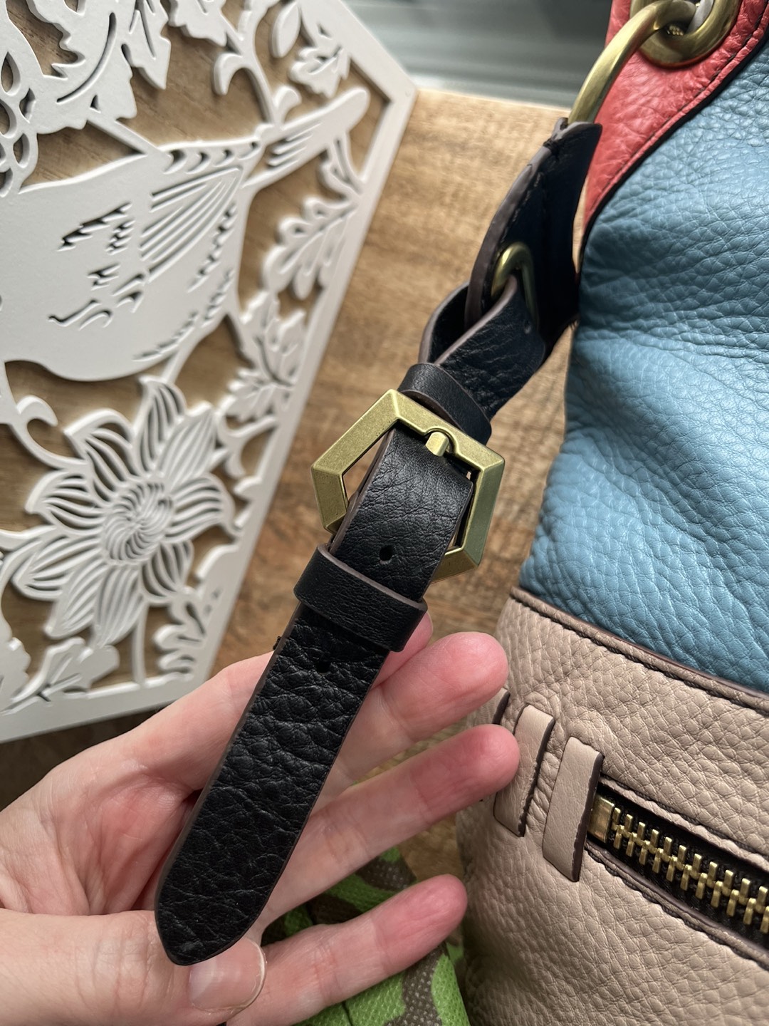 Leather crossbody bag - photo 5
