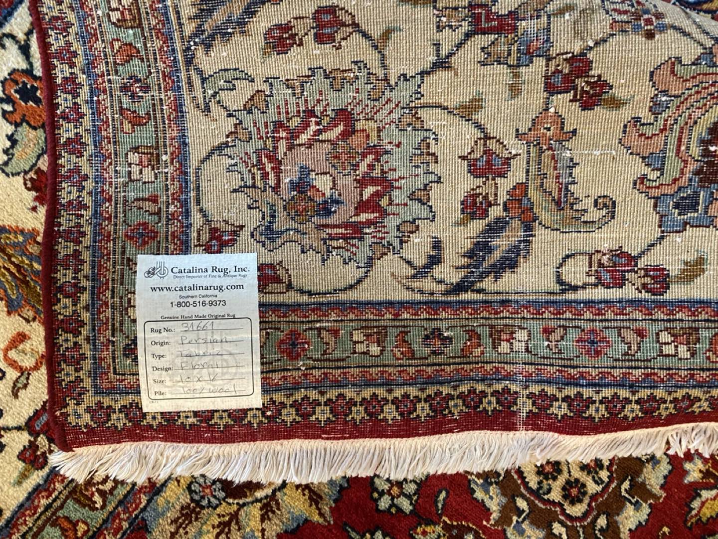 Hand knotted 100% wool Persian rug - photo 2