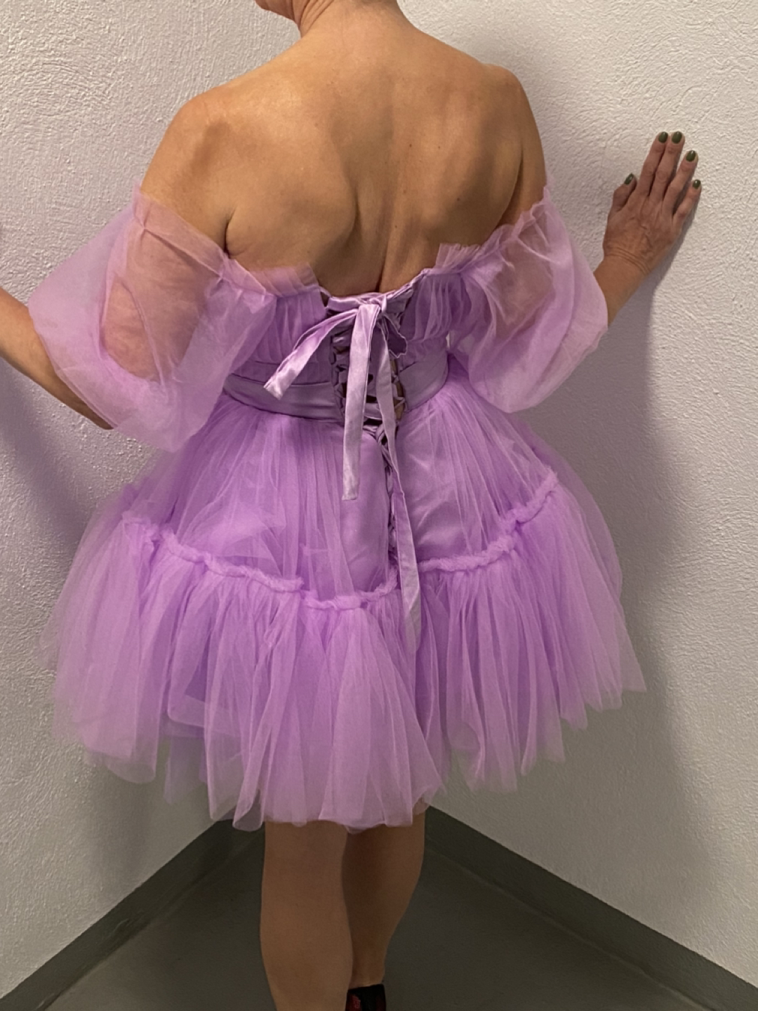 Lilac baby doll dress - photo 2