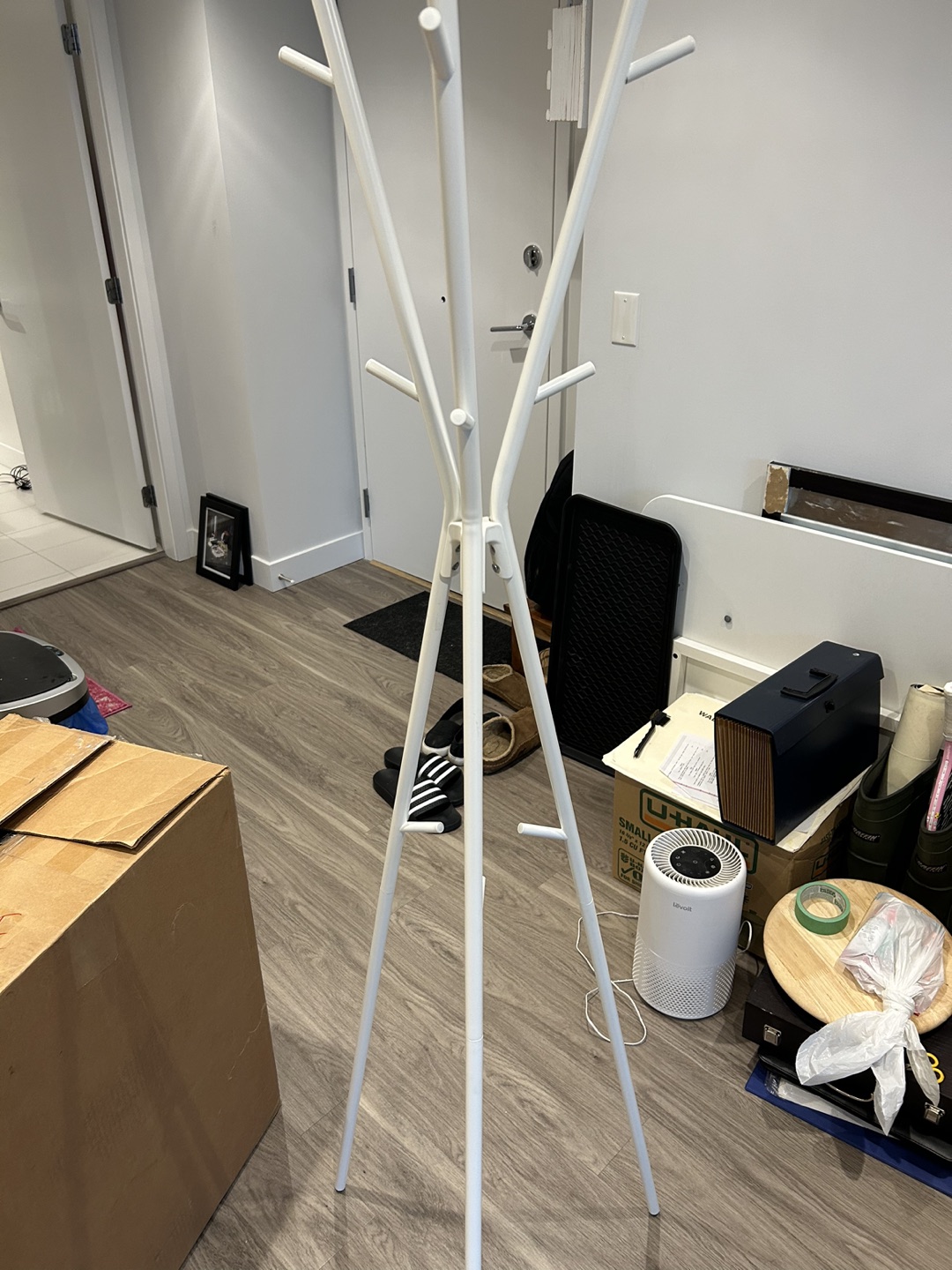 Cute white hat/coat rack - photo 2