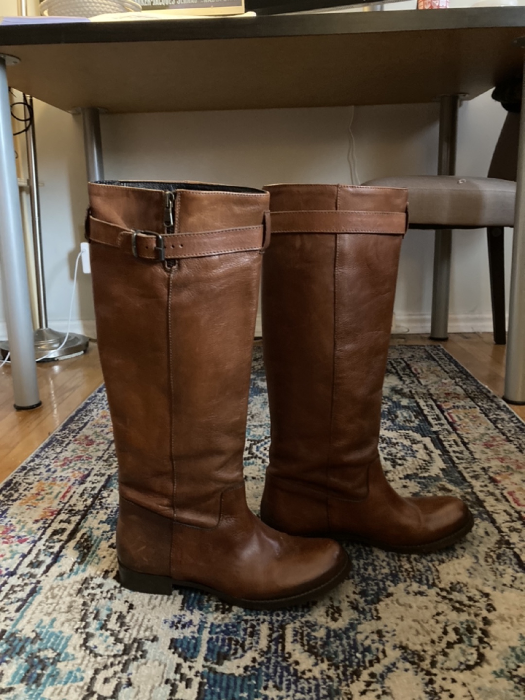 Italian Leather Boots size 8 like new thumbnail