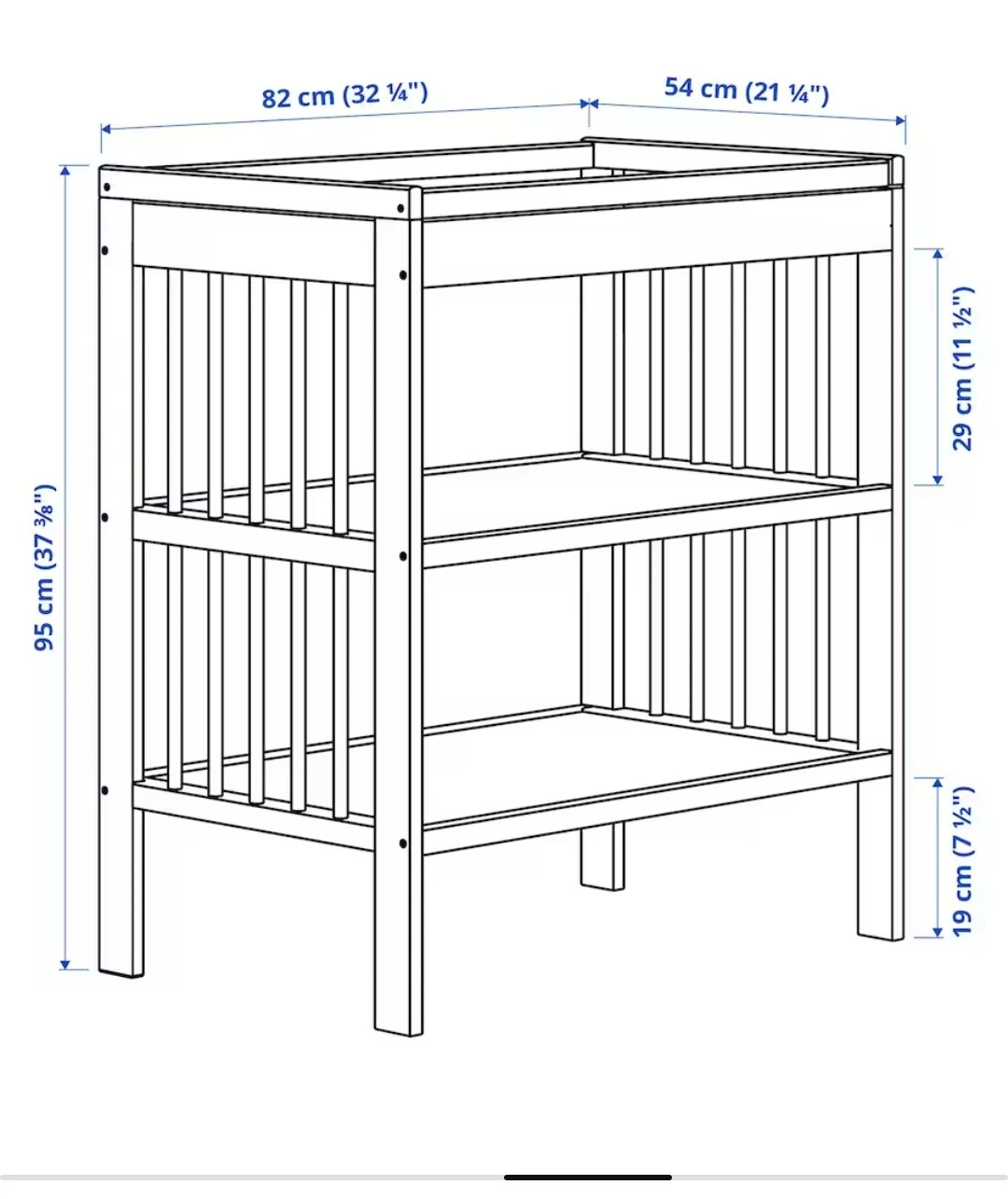 new born baby ..Changing table, white - photo 4