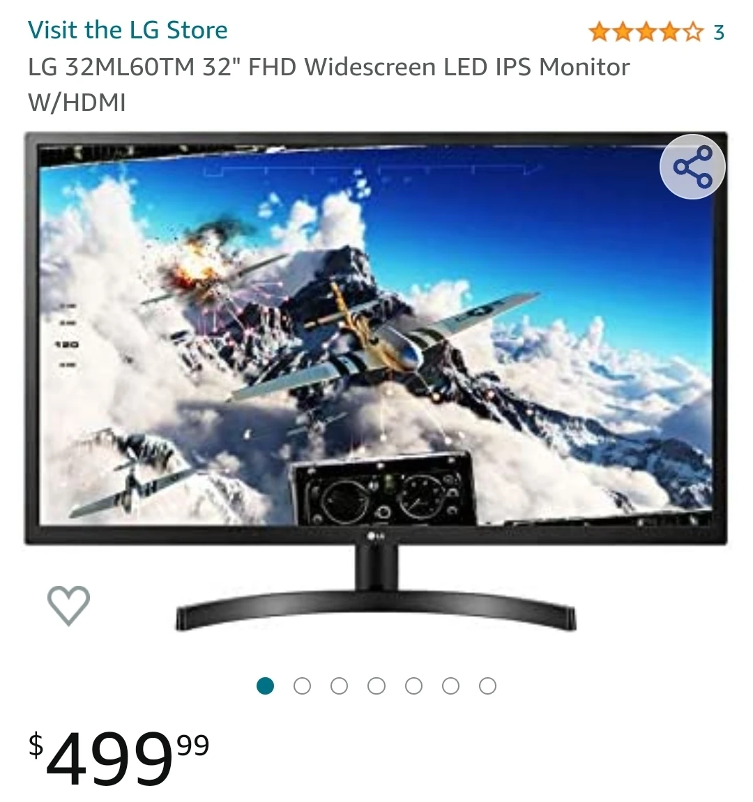 32" LG 1080P monitor - fair condition hence the price thumbnail