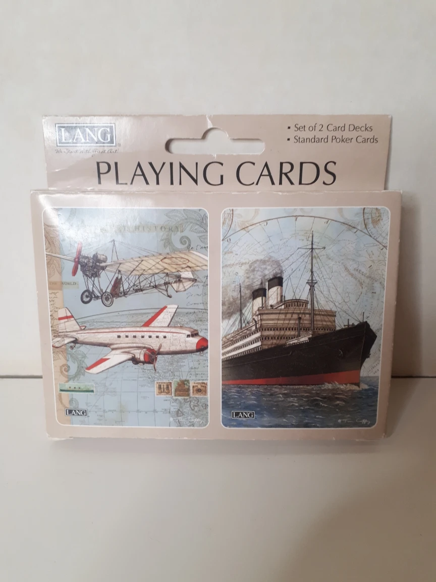 Lang Tim Coffey Vintage Travel 2 pk. Sealed Playing Cards