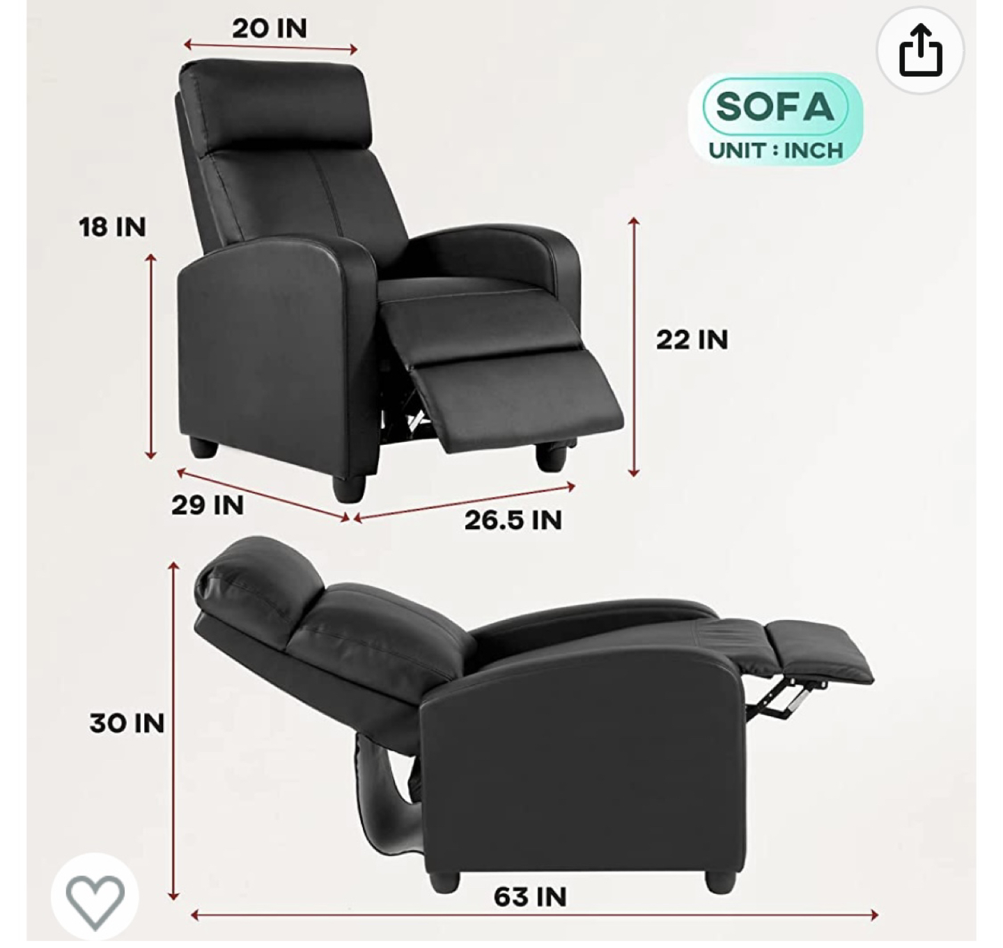 Brand new ,Unopened box Massage recliner thumbnail