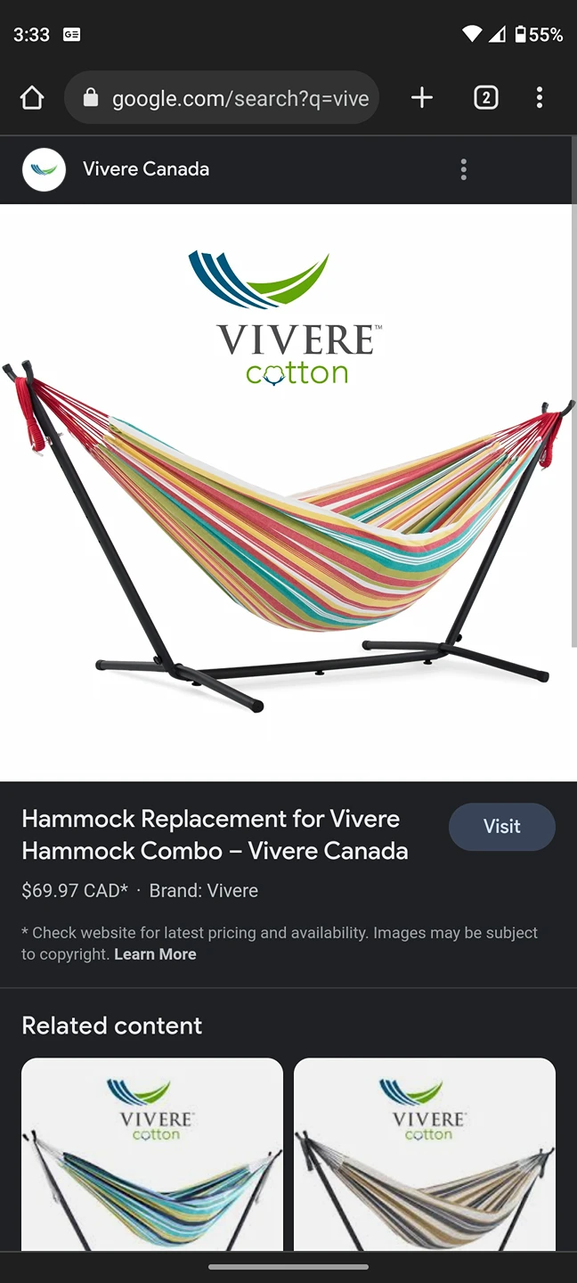 vivere hammock