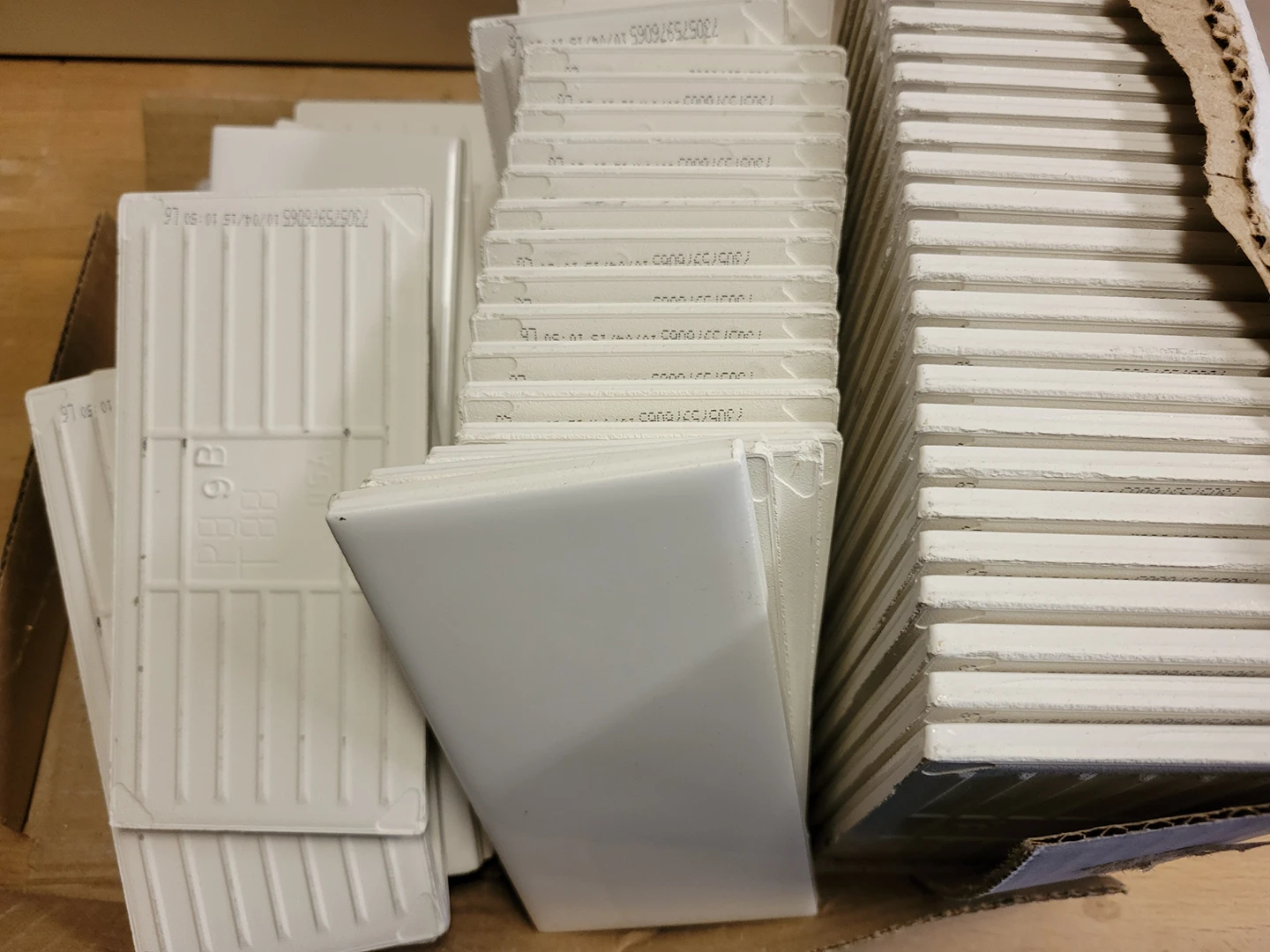 White Ceramic (6" x 3") WALL TILES thumbnail