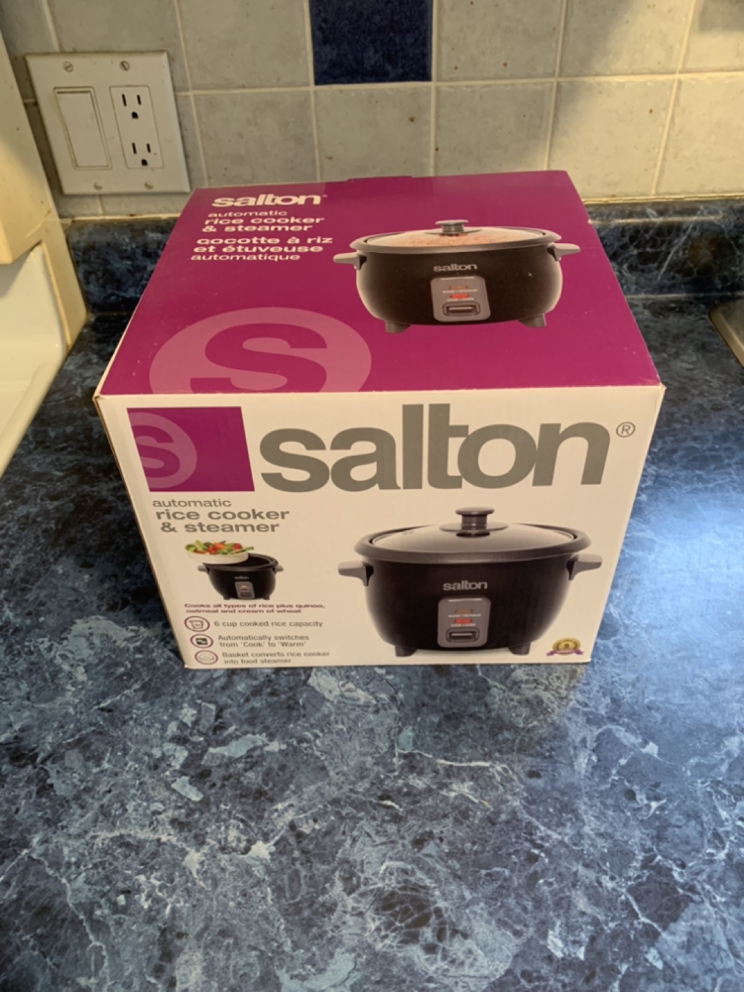 BNIB Salton Automatic 6 Cup Rice Cooker and Steamer thumbnail