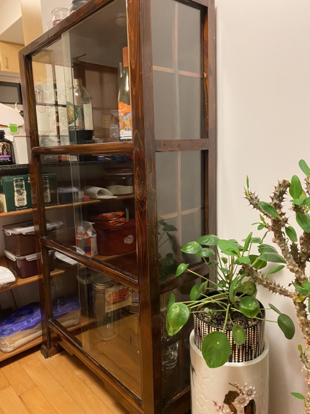 Antique Korean Glass Shelf - photo 2