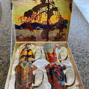 Giftable Set Of 4 McIntosh “Tom Thompson” Fine Bone China Mugs