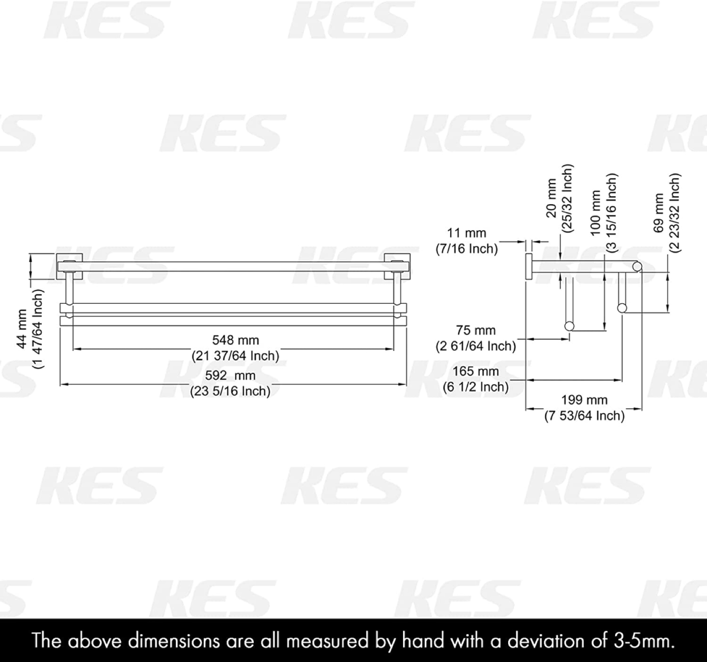 Bathroom Towel Shelf Stainless Steel image indicator(2)