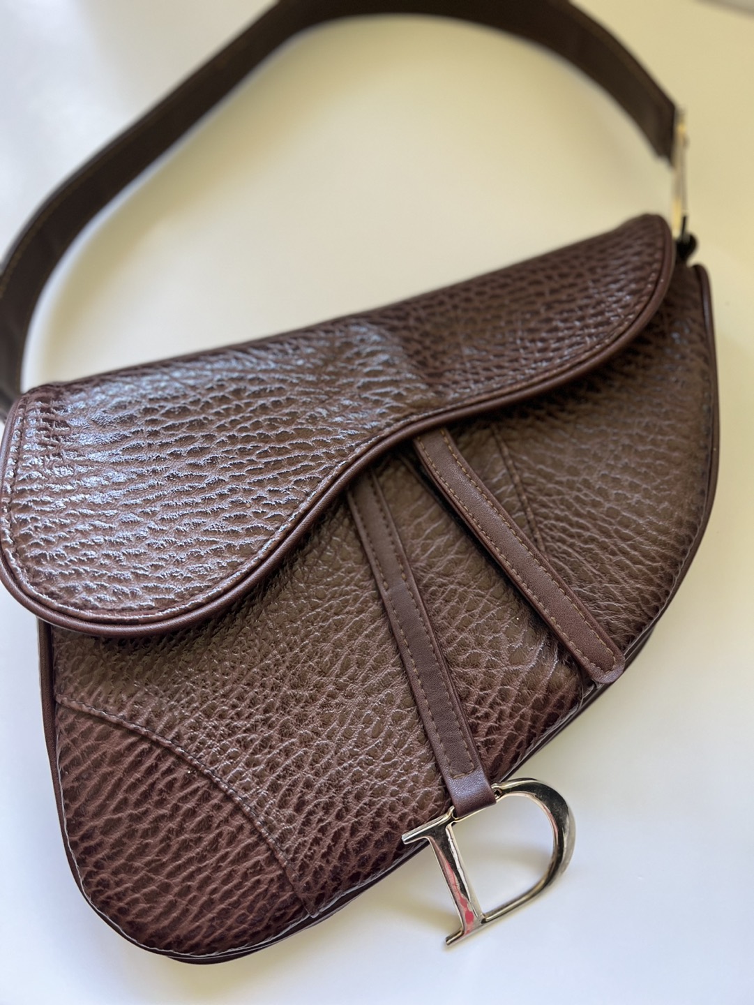 Brown Dior-Style Saddle bag - photo 2