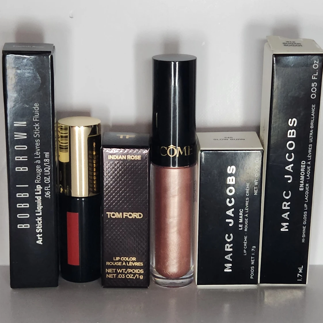 LUXURY BRAND LIPSTICK LIPGLOSS MINIS YSL TOM TORD MARC JACOBS thumbnail