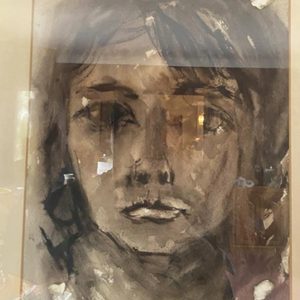2 x Original Watercolour of Indigenous Children "Robert Aller "