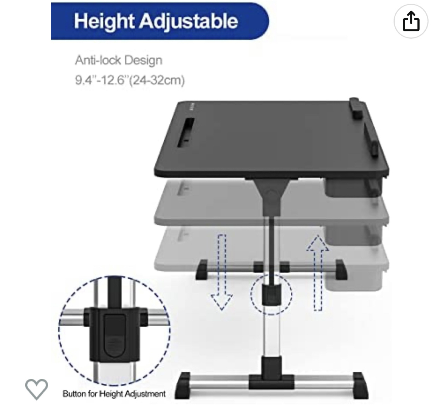 Foldable table / laptop stand - photo 4