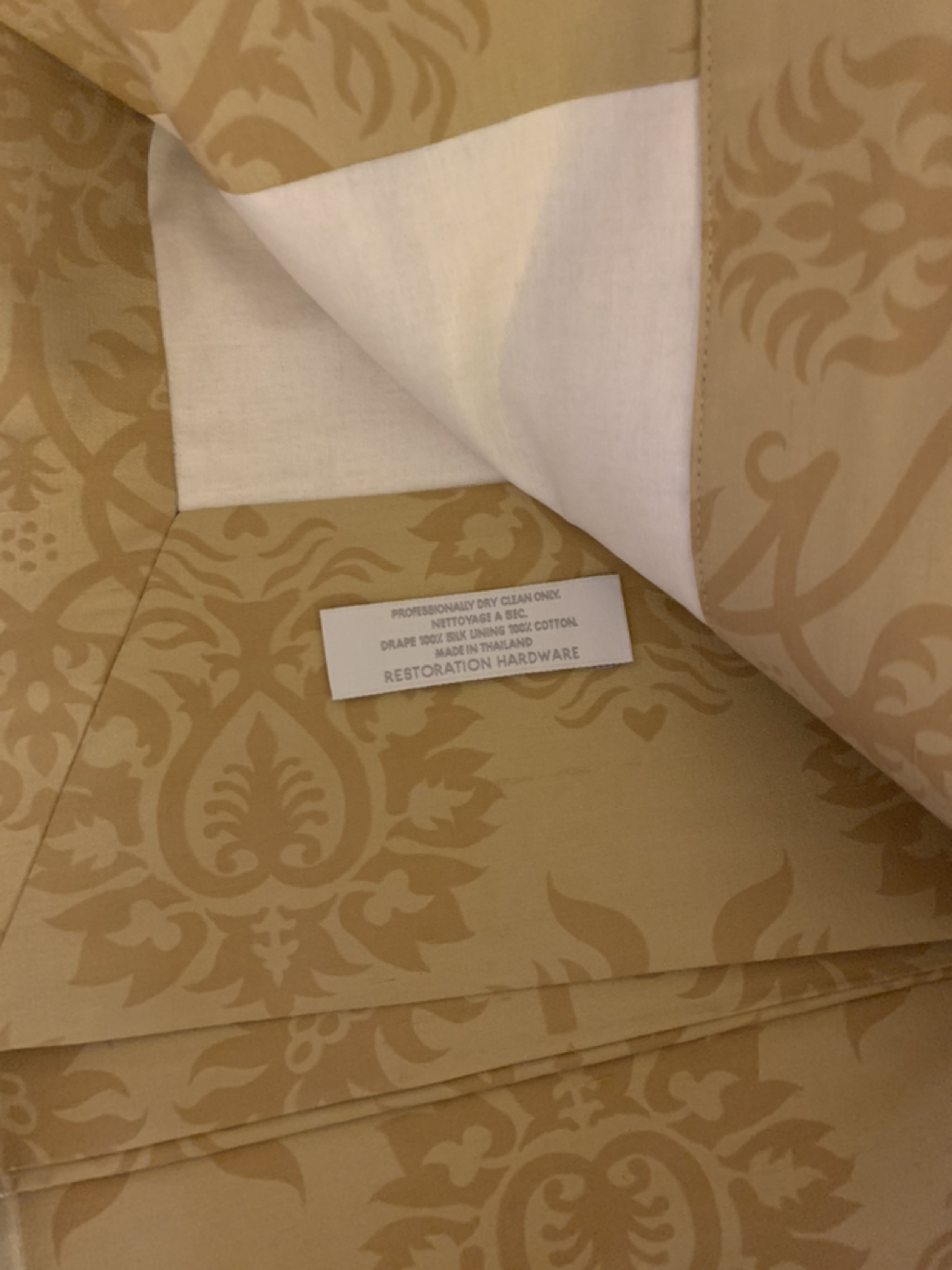 Restoration Hardware 2 panels silk drapery - photo 2