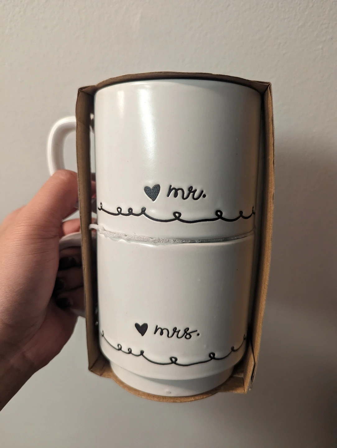 Stackable Mugs -- Mr. & Mrs. Set thumbnail