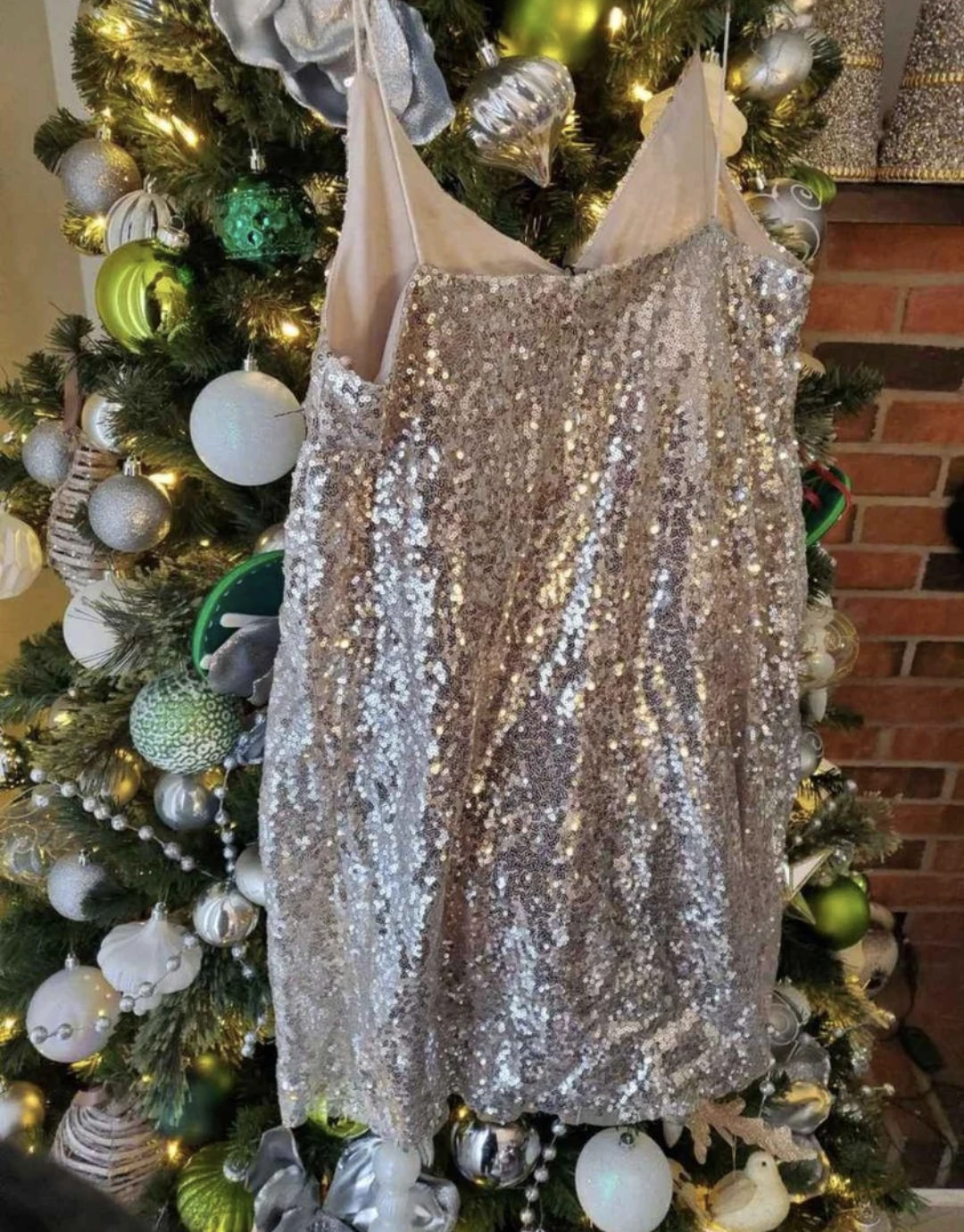 Silver sequin party dress BNWT image indicator(4)