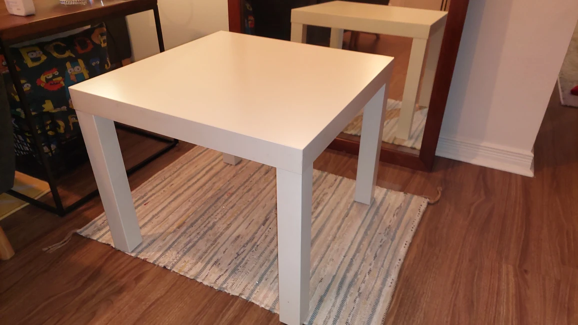White Ikea side table