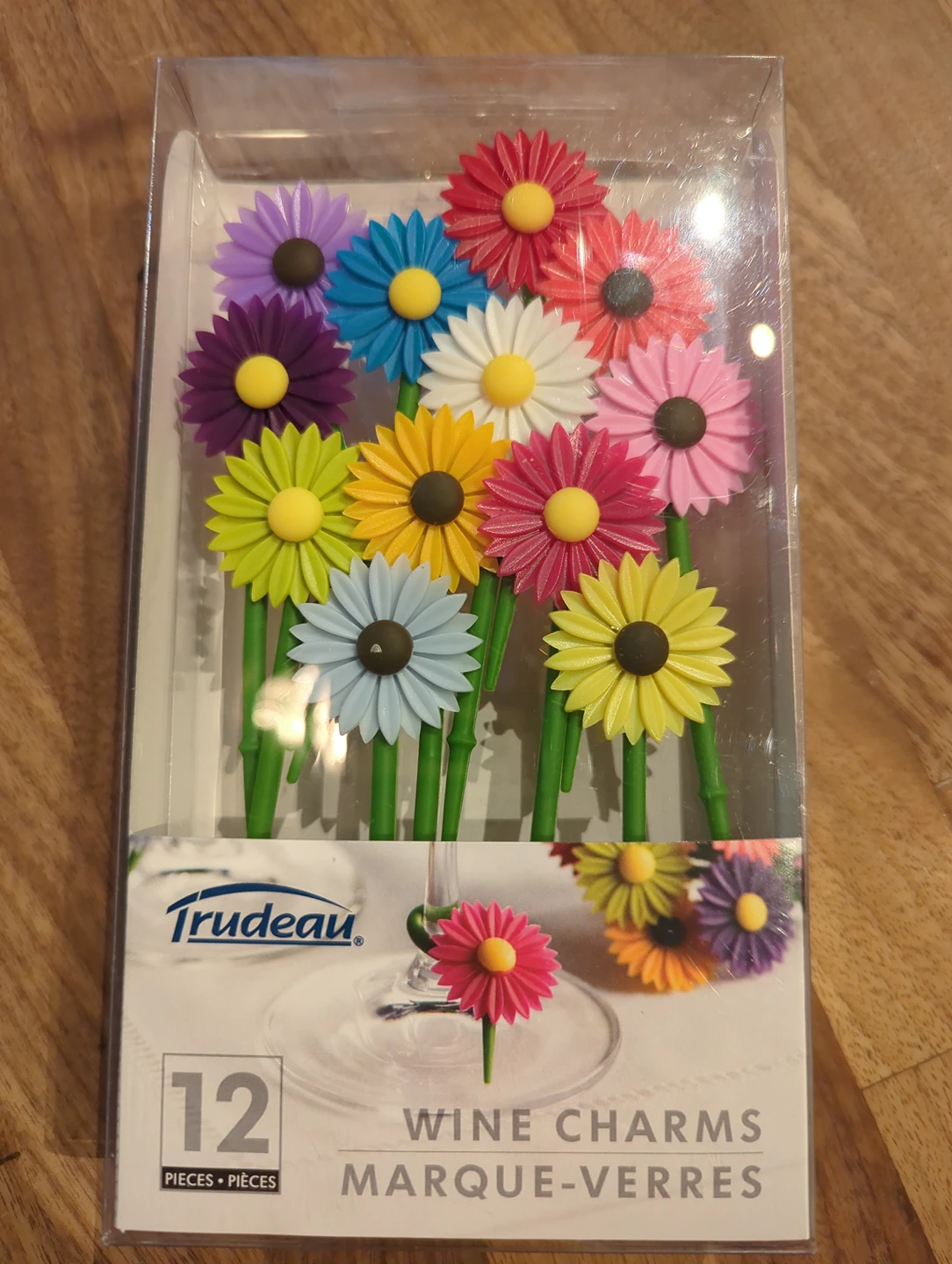 Floral wine charms #freecycle